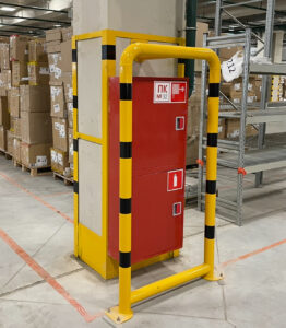 Отбойники для защиты колонн и пожарных шкафов